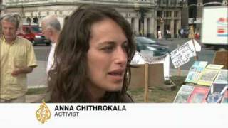 UK anti-war activists face eviction