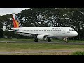 Philippine Airlines A320 RP-C8615 Takeoff from Dumaguete Airport