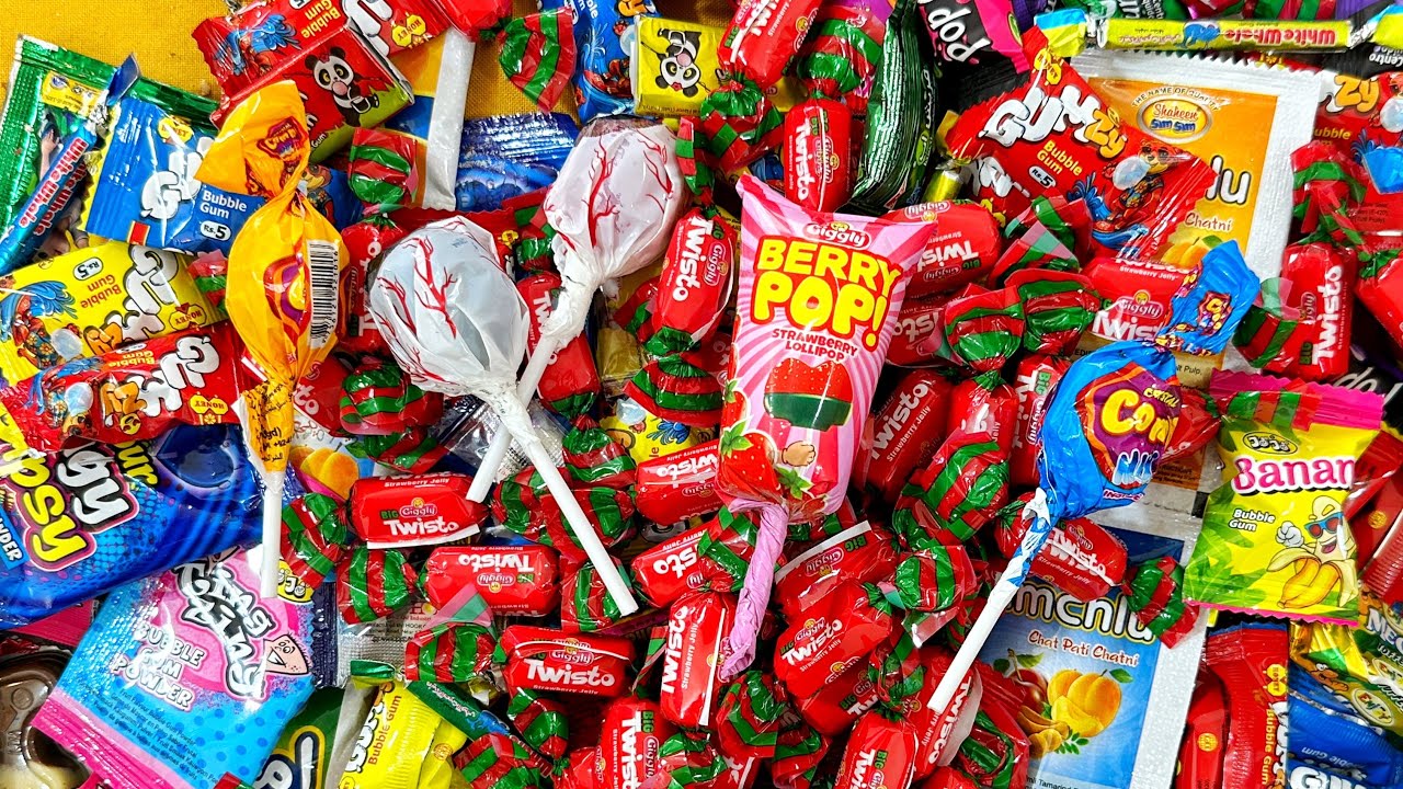Satisfying Bumper Candies Cute Rainbow Lollipops And Chocolates