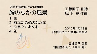 混声合唱のための小組曲「胸のなかの風景」（松下耕）／合唱団わをん