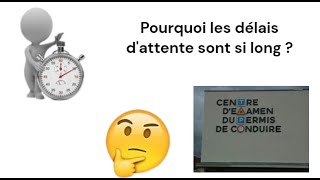 Pourquoi les délais d'attente d'examens du permis de conduire sont si long ? | Begoloconduite