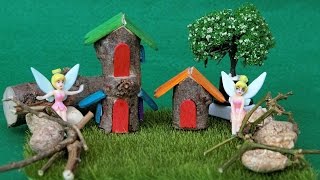 Mini Fairy Garden & Popsicle stick house | Crafts ideas
