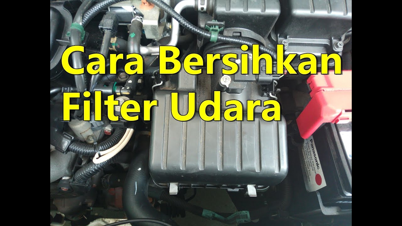 CARA MEMBERSIHKAN FILTER UDARA MOBIL YG BENAR - YouTube