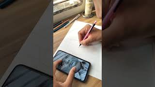 part-1 = How to draw outline with Grid Method/ Subscribe #sketch #shortsfeed #shorts #youtubeshorts