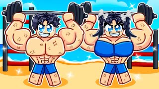 Becoming The STRONGEST In Roblox MUSCLE LEGENDS With My TWIN SISTER!