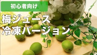 初心者でも簡単！梅ジュースの作り方　〜冷凍梅ジュース〜