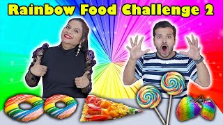 Rainbow Colour Food Challenge Part 2 | Hungry Birds