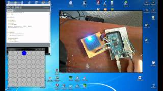 8x8 LED Matrix Arduino with Processing
