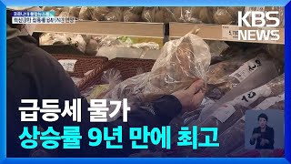 물가상승전망 9년 만에 최고…집값 전망지수도 급등 / KBS  2022.04.27.