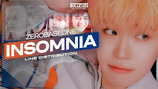 ZEROBASEONE - Insomnia | Line Distribution