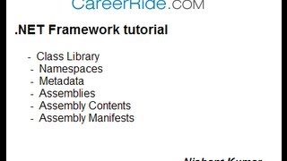 .NET Framework tutorial