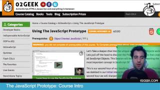 Course Intro: Using The JavaScript Prototype