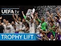 Watch the moment Sergio Ramos lifted the UEFA Champions League trophy