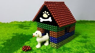 DIY - How To Build Amazing Puppy Dog House from Magnetic Balls (Magnet ASMR)