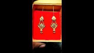 মাত্র ৩ গ্রাম এ সুন্দর ডিজাইন এর দুল // gold earrings design by Creative jewellery works #shorts