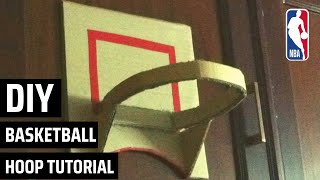 How to make a basketball hoop for your room! Very easy
