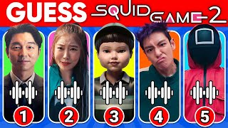 Guess Squid Game 2 Characters by Their Voice & Emoji ~ Squid Game Season 2 Quiz | Thanos, Player 456