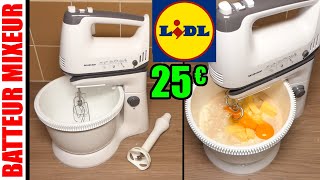 LIDL Batteur mixeur avec bol 3 EN 1 SILVERCREST SHMS 300 C2 Hand Mixer