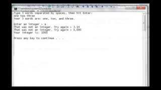 Java Console Input and Output