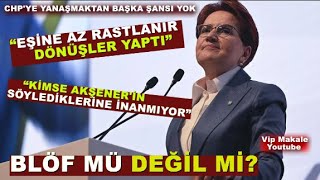 BLÖF MÜ DEĞİL Mİ? ŞİMDİ İSTİYOR Kİ, HERKES KENDİNE İNANSIN