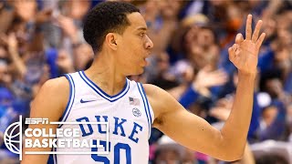 Duke pulls away late and gets the season sweep of North Carolina | College Basketball Highlights