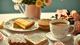 cozy vintage tea time: relaxing nostalgic music with soft retro vibes for peaceful moments