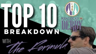 THE FORMULA BREAKS DOWN THE 2022 KENTUCKY DERBY | TOP 10 CONTENDERS | CHURCHILL DOWNS