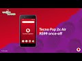 bangene fast this summer with the tecno pop 2x air