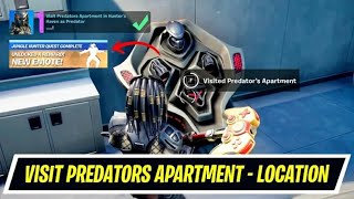 Visit Predator's Apartment in Hunter's Haven - How to get Predator Emote in Fortnite