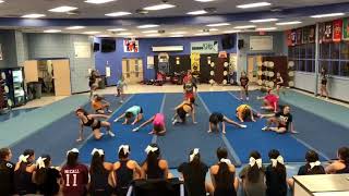 United Middle School Cheerleaders 2018