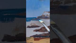 Painting a Seascape En Plein Air #art #pleinairpainting #seascapepainting