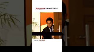 Awesome Introduction❣️🥀 IAS interview ❣️🥀#shortfeed #interviewias #lbsnaa #viral #shorts #upscexam