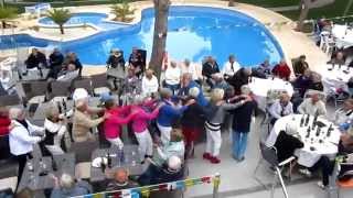 BBQ feest op camping La Colina 2014 in Albir Spanje