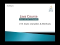 #13-Static Variables & Methods | Java Course (For Beginners) with real life examples