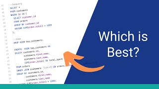 CTE vs Subquery vs View: Which One Should You Use?