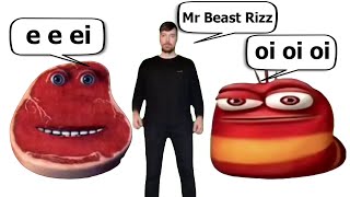 Mr Beast Rizz vs oi oi oi red larva vs e e ei i'm on vacation