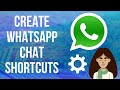 How To Create WhatsApp Chat Shortcuts on Android Home Screen