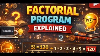 Factorial Program in Java | Step-by-Step Explanation for Beginners