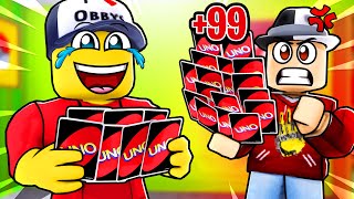 Trollím KAMARÁDY s +99 KARTAMI v Roblox UNO!