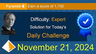 Microsoft Solitaire Collection: Pyramid - Expert - November 21, 2024