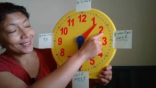 TELLING TIME (o'clock, quarter past, half past and quarter to)