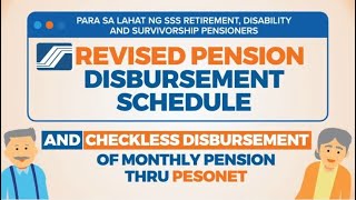 #SSSApproved | SSS Revised Pension Disbursement Schedule