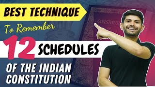 Trick To Remember The Schedules Of The Indian Constitution | Remember all 12 Schedules in One Go