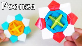 Peonza increíble de Papel - Origami