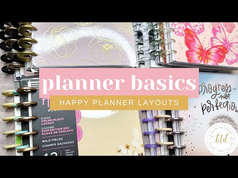 BASIC PLANNER | Overview of Planner Layouts for Beginners | The Happy Planner system