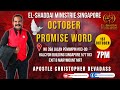 EL-SHADDAI MINISTRIES  OCTOBER PROMISE WORD  SERVICE 1/10/24 @7PM APOSTLE CHRISTOPHER DEVADASS #live