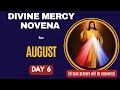 DIVINE MERCY NOVENA DAY 6 ||Novena to the Divine Mercy for August 2024 day six |🙏📿