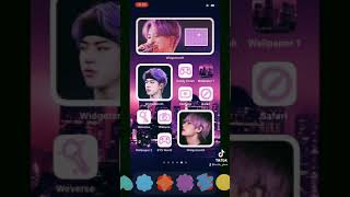 BTS inspired app layout! 💜 #BTS #army #aestheticwallpaper #aesthetic