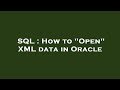 SQL : How to 