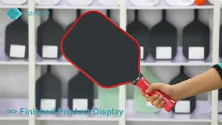 Carbon / Glass Fiber Reinforced Plastic Facing Polypropylene Honeycomb Core Pickleball Paddle Series